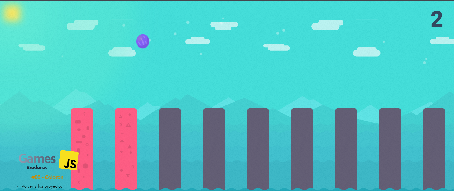 Captura de pantalla del proyecto Coloron